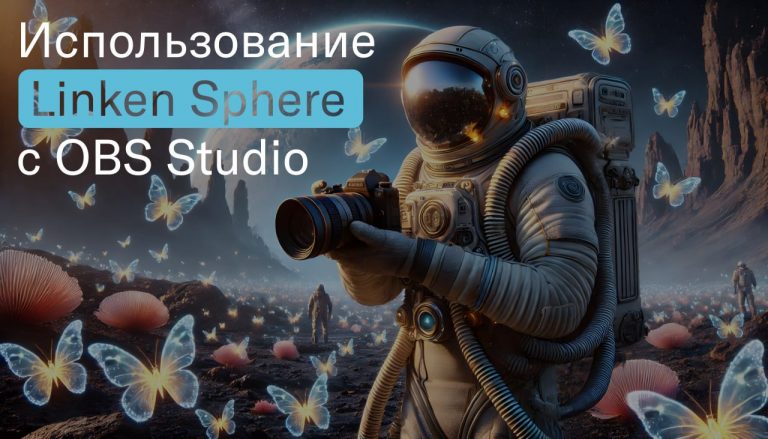 Использование антидеткт браузера на примере Linken Sphere с OBS Studio